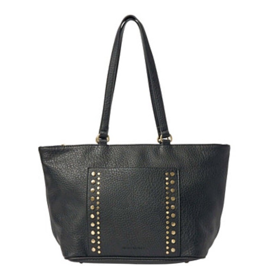 Urban Originals Black Studs Oversized Crossbody Tote Vegan Handbag Paper Moon